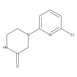 4-(6-Chloropyridin-2-yl)piperazin-2-one结构式