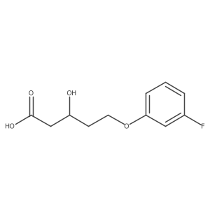5-(3-Fluorophenoxy)-3-hydroxypentanoic acid Structure