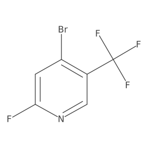 4-Bromo-2-fluoro-5-(trifluoromethyl)pyridine结构式