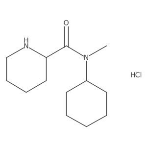 N-Cyclohexyl-N-methyl-2-piperidinecarboxamide hydrochloride Structure