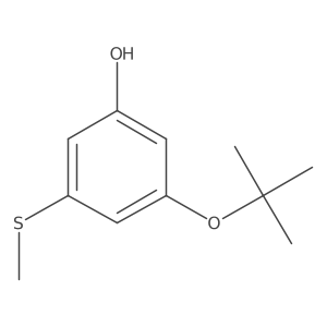 3-(Tert-butoxy)-5-(methylsulfanyl)phenol Structure