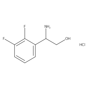 2-Amino-2-(2,3-difluorophenyl)ethan-1-ol hydrochloride Structure