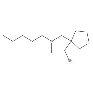 Dihydro-N3-methyl-N3-pentyl-3,3(2H)-furandimethanamine结构式