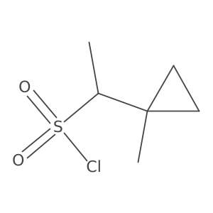 1-(1-Methylcyclopropyl)ethane-1-sulfonyl chloride结构式