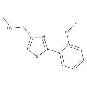 1-[2-(2-methoxyphenyl)thiazol-4-yl]-N-methyl-methanamine结构式