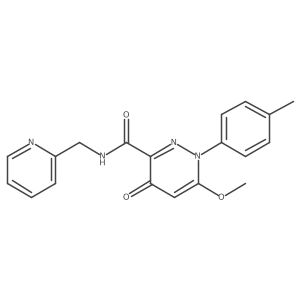 6-methoxy-1-(4-methylphenyl)-4-oxo-N-[(pyridin-2-yl)methyl]-1,4-dihydropyridazine-3-carboxamide结构式