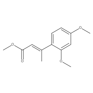 methyl (2E)-3-(2,4-dimethoxyphenyl)but-2-enoate Structure
