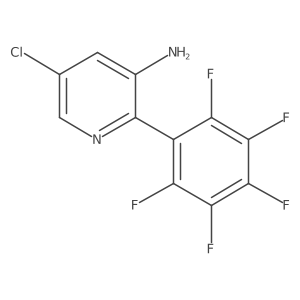 3-Amino-5-chloro-2-(perfluorophenyl)pyridine结构式