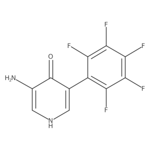 3-Amino-4-Hydroxy-5-(perfluorophenyl)pyridine结构式