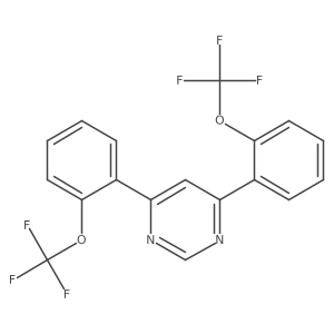 4,6-Bis(2-(trifluoromethoxy)phenyl)pyrimidine Structure