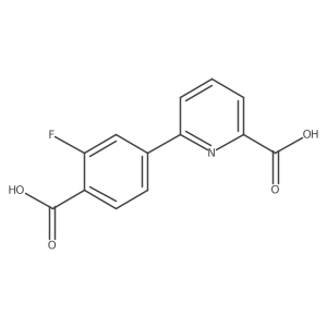 6-(4-Carboxy-3-fluorophenyl)picolinic acid Structure