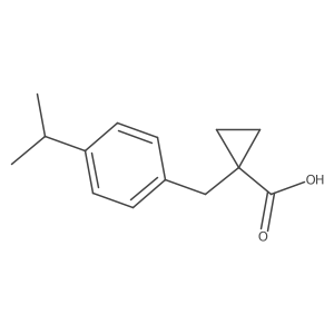 1-(4-Isopropylbenzyl)cyclopropane-1-carboxylic acid Structure