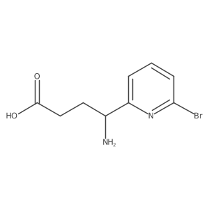 4-Amino-4-(6-bromopyridin-2-yl)butanoic acid Structure