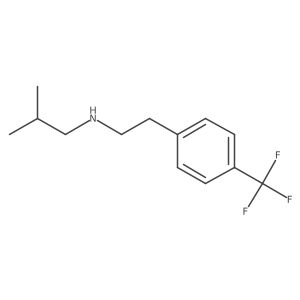 2-Methyl-N-(4-(trifluoromethyl)phenethyl)propan-1-amine结构式