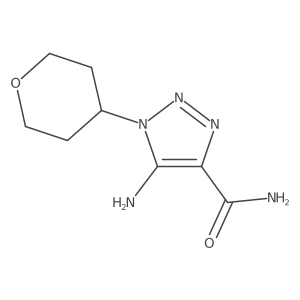 5-Amino-1-(tetrahydro-2H-pyran-4-yl)-1H-1,2,3-triazole-4-carboxamide Structure