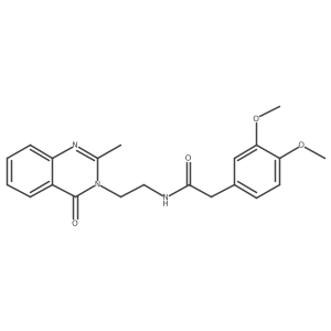 2-(3,4-dimethoxyphenyl)-N-[2-(2-methyl-4-oxoquinazolin-3(4H)-yl)ethyl]acetamide结构式