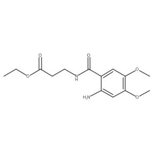 Ethyl 3-[(2-amino-4,5-dimethoxyphenyl)formamido]propanoate结构式