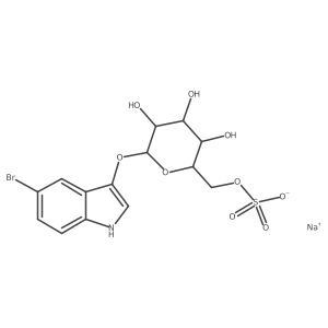 5-Bromo-3-indoxyl-beta-D-galactopyranoside-6-sulfate sodium salt结构式