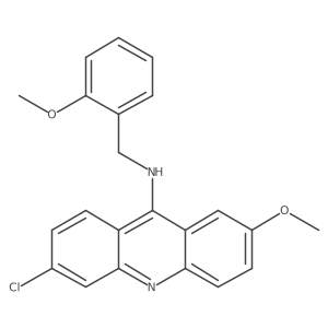 6-chloro-2-methoxy-N-(2-methoxybenzyl)acridin-9-amine结构式