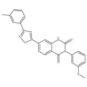 3-(3-methoxyphenyl)-7-(3-(m-tolyl)-1,2,4-oxadiazol-5-yl)quinazoline-2,4(1H,3H)-dione Structure