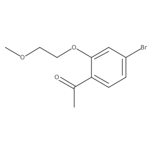 1-[4-Bromo-2-(2-methoxyethoxy)phenyl]ethan-1-one结构式