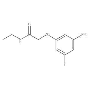 Acetamide, 2-[(3-amino-5-fluorophenyl)thio]-N-ethyl-结构式