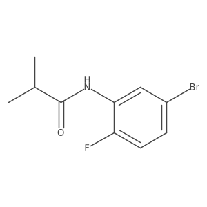 N-(5-bromo-2-fluorophenyl)-2-methylpropanamide结构式