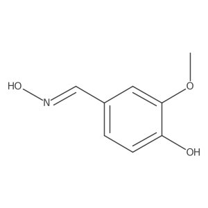 3-Methoxy-4-hydroxy benzaldehyde oxime structure