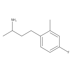 (2S)-4-(4-fluoro-2-methylphenyl)butan-2-amine结构式