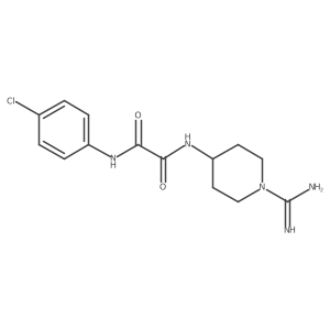 N'-(1-carbamimidoyl-4-piperidyl)-N-(4-chlorophenyl)oxamide Structure