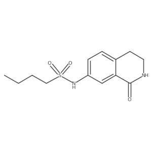 N-(1-oxo-1,2,3,4-tetrahydroisoquinolin-7-yl)butane-1-sulfonamide结构式