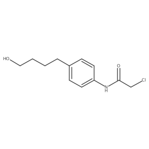 2-Chloro-N-[4-(4-hydroxybutyl)phenyl]acetamide Structure
