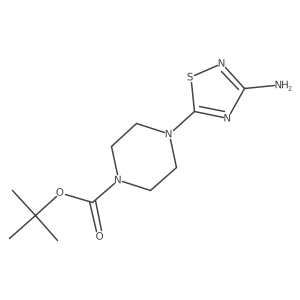 Tert-butyl 4-(3-amino-1,2,4-thiadiazol-5-yl)piperazine-1-carboxylate Structure