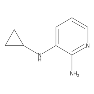 N3-cyclopropylpyridine-2,3-diamine结构式