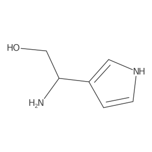 (R)-2-Amino-2-(1H-pyrrol-3-yl)ethan-1-ol Structure