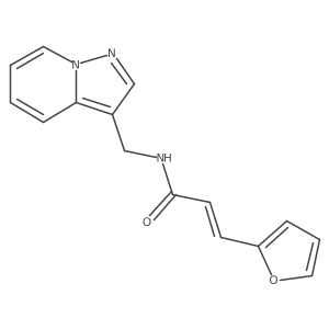 (E)-3-(furan-2-yl)-N-(pyrazolo[1,5-a]pyridin-3-ylmethyl)acrylamide Structure