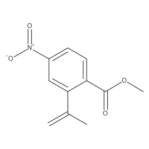 Methyl 4-nitro-2-(prop-1-en-2-yl)benzoate结构式