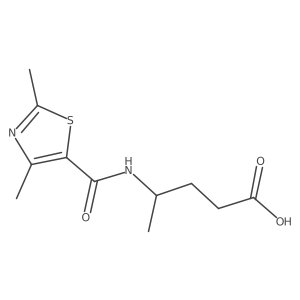 4-(2,4-Dimethylthiazole-5-carboxamido)pentanoic acid Structure