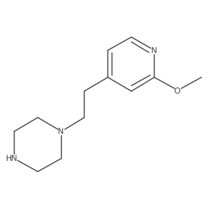 1-[2-(2-Methoxypyridin-4-yl)ethyl]piperazine Structure