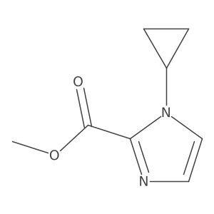 methyl 1-cyclopropyl-1H-imidazole-2-carboxylate结构式