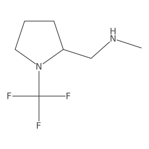 N-methyl-1-(1-(trifluoromethyl)pyrrolidin-2-yl)methanamine Structure