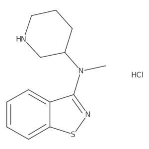 N-methyl-N-(piperidin-3-yl)benzo[d]isothiazol-3-amine hydrochloride结构式