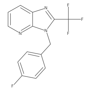 3-(4-fluorobenzyl)-2-(trifluoromethyl)-3H-imidazo[4,5-b]pyridine Structure