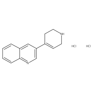3-(1,2,3,6-Tetrahydropyridin-4-yl)quinoline dihydrochloride结构式