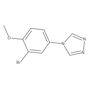 4-(3-bromo-4-methoxyphenyl)-4H-1,2,4-triazole结构式