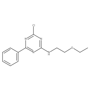 4-chloro-N-(2-ethoxyethyl)-6-phenyl-1,3,5-triazin-2-amine Structure
