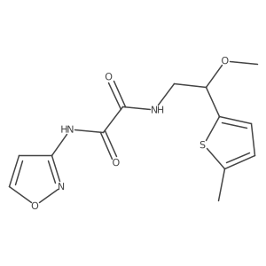 N1-(isoxazol-3-yl)-N2-(2-methoxy-2-(5-methylthiophen-2-yl)ethyl)oxalamide Structure