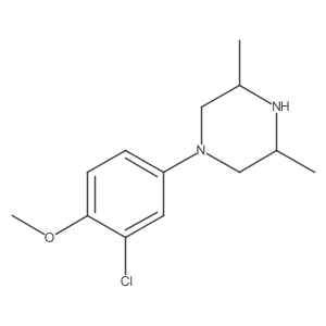 1-(3-Chloro-4-methoxyphenyl)-3,5-dimethylpiperazine结构式