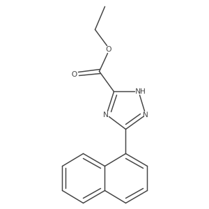 Ethyl 5-(Naphthalen-1-yl)-1H-1,2,4-triazole-3-carboxylate Structure