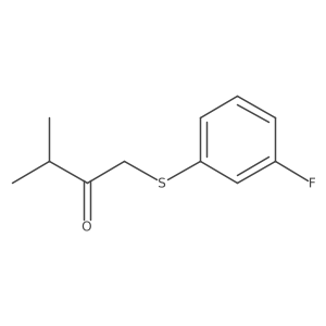 1-((3-Fluorophenyl)thio)-3-methylbutan-2-one结构式